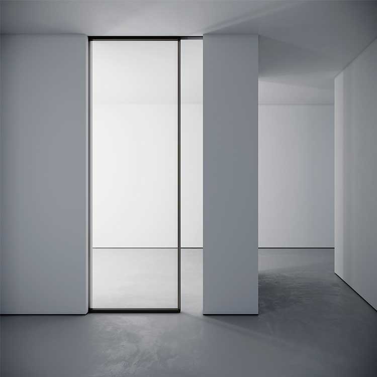 Folding door system detail