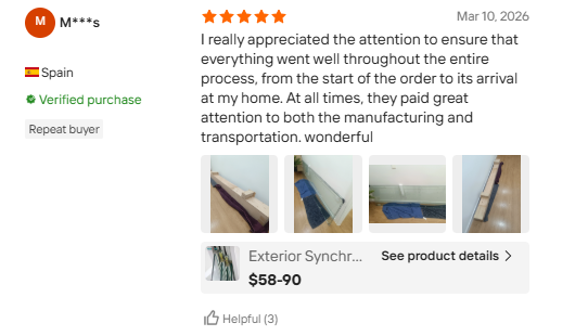 Customer review screenshot